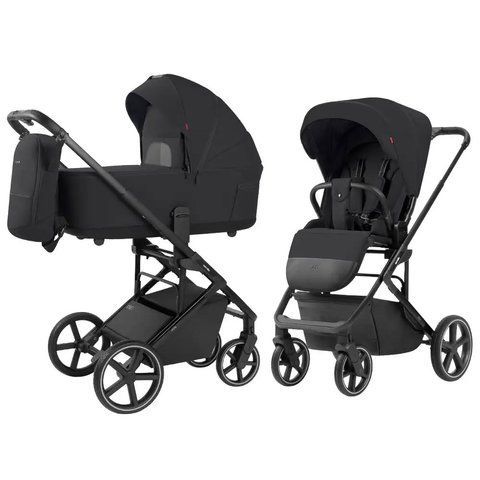 Дитяча коляска 2в1 - CARRELLO ALFA 2 В 1 CRL-6522 ROCK BLACK  CARRELLO ALFA 2 В 1 CRL-6522 ROCK BLACK  фото