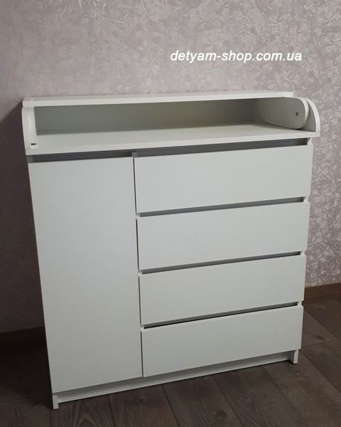 Пеленальный комод Дуэт LOFT 4+1 белый КП Д-L Б.4+1 фото