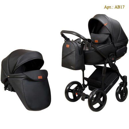 Детская коляска 2в1 AMICA BLISS черная color-17 574 фото