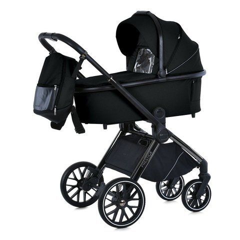 Дитяча коляска 2в1 - EL CAMINO ME 1124-3 PRESTIGE BLACK  EL CAMINO ME 1124-3 PRESTIGE BLACK  фото
