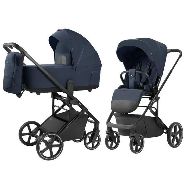 Детская коляска 2в1 - CARRELLO ALFA 2 В 1 CRL-6522 DENIM BLUE  CARRELLO ALFA CRL-6522 DENIM BLUE  фото