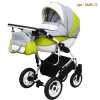Детская коляска Grand Mirage White - стильная модель коляски 2 в 1 выделяется дорогой структурной льняной тканью со вставками эко-кожи.