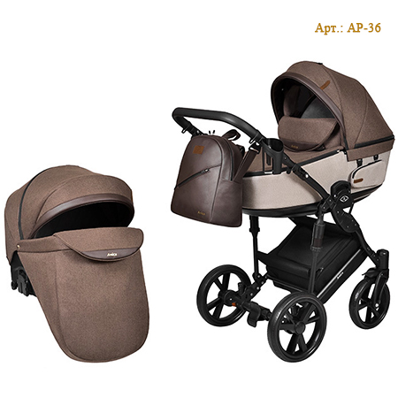 Дитяча коляска 2в1 Amica Premium коричнева color-36