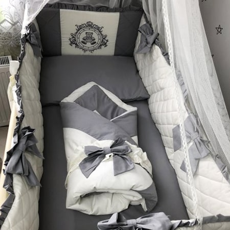 Набор постельного белья ROYAL BABY серый