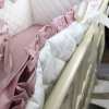 Набір постільної білизни  ROYAL BABY рожевий з вишивкою та бантиками