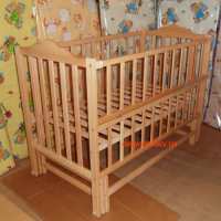 Дитяче ліжечко Карпати-люкс натуральний бук