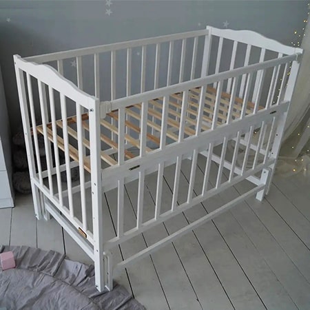 Дитяче ліжечко Малюк біле