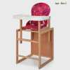 Стульчика для кормления Бук-трансформер - деревянный стульчик с ремнями безопасности и столешницей-подносом