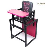 Graphite Pink - деревянный стульчик-трансформер